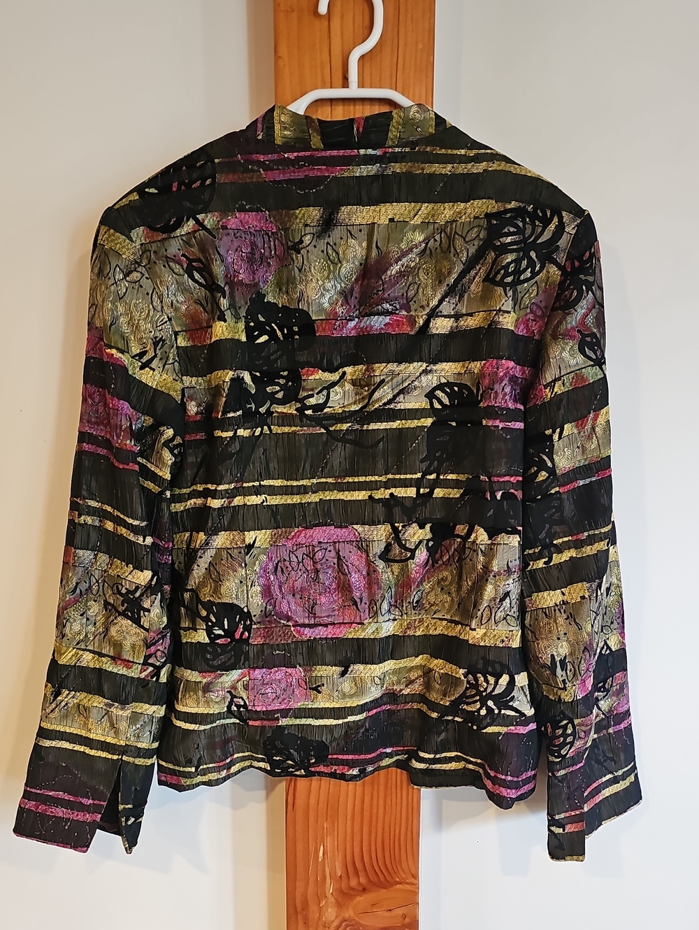 Vintage 90s Women's Floral Blazer - Picture 7 of 9